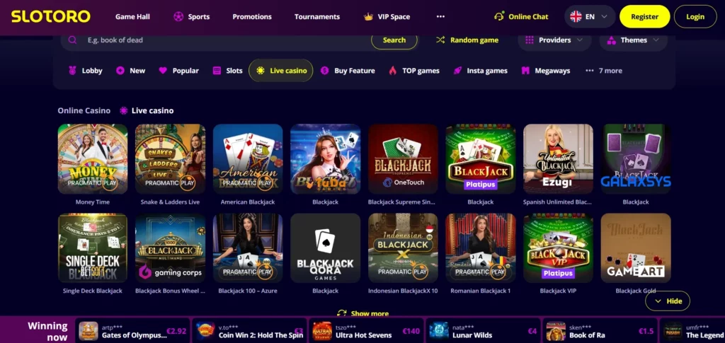Casinò Live Premium